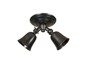 FLEURE TWIN ROSAS WITH SPRINGS - Adjustable LED brass spotlight _ Authentage Lighting